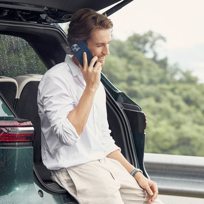 Apple iPhone 15 Pro Kılıf M-safe Şarj Özellikli Aramid Fiber Pitaka Tactile Woven Starpeak Serisi Over The Horizon Kapak Mavi