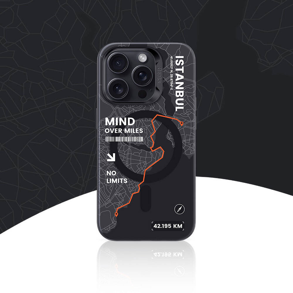 Apple iPhone 15 Pro Kılıf M-safe Şarj Özellikli Benks City Serisi Kapak Siyah