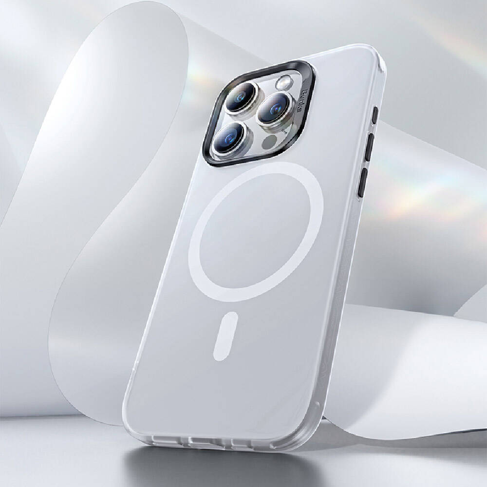 Apple iPhone 15 Pro Kılıf M-safe Şarj Özellikli Benks Lucid Armor Kapak Mavi