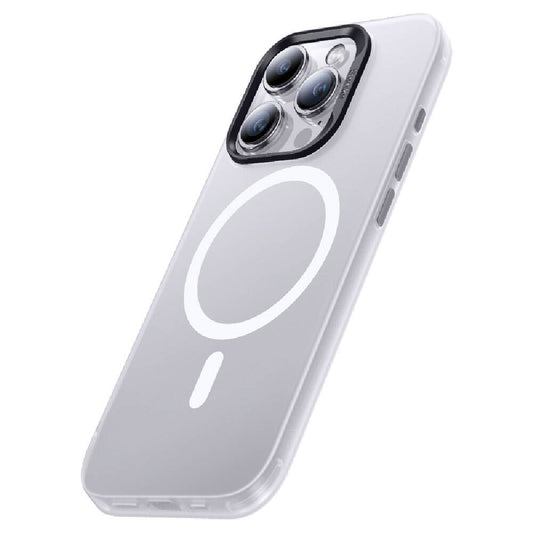 Apple iPhone 15 Pro Kılıf M-safe Şarj Özellikli Benks Lucid Armor Kapak Beyaz