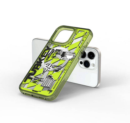 Apple iPhone 15 Pro Kılıf M-safe Şarj Özellikli Desenli Wiwu Turkey A Serisi Kapak Yeşil