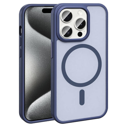 Apple iPhone 15 Pro Kılıf M-safe Şarj Özellikli Mat Arka Yüzey Zore Sio Kapak
