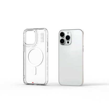 Apple iPhone 15 Pro Kılıf M-safe Şarj Özellikli Şeffaf Transparan Wiwu Turkey D Serisi Kapak Renksiz