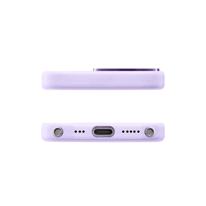 Apple iPhone 15 Pro Kılıf M-safe Şarj Özellikli Standlı Suni Deri Tasarımlı Pynana Dancing Circle Serisi Kapak Siyah