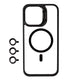 Apple iPhone 15 Pro Kılıf M-safe Şarj Özellikli Standlı Zore M-safe Klon Lensli Kapak