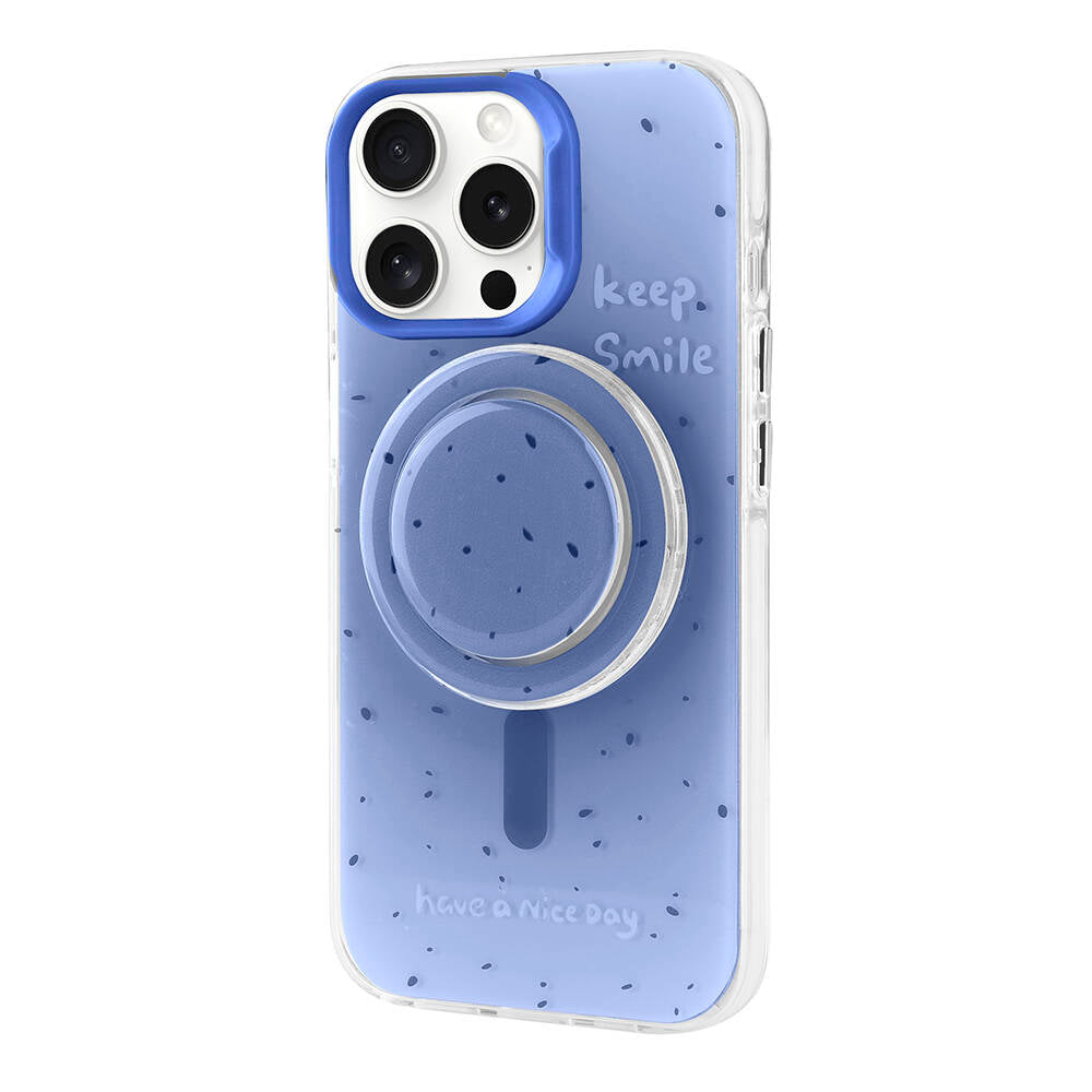 Apple iPhone 15 Pro Kılıf M-safe Şarj Özellikli Tak-Çıkar Pop Soketli Zore Tiktok Kapak