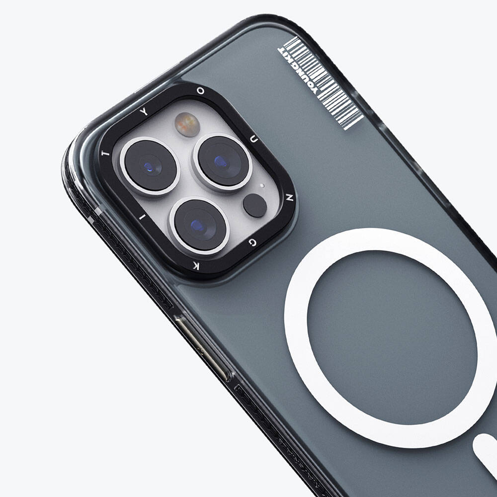 Apple iPhone 15 Pro Kılıf M-safe Şarj Özellikli Youngkit Jiansha Serisi Kapak Mavi