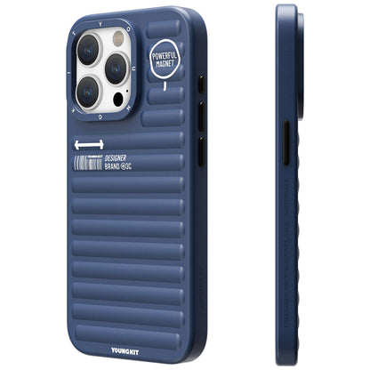 Apple iPhone 15 Pro Kılıf Mat Renkli Tasarım YoungKit Original Serisi Kapak Pembe