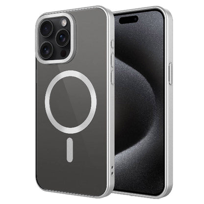 Apple iPhone 15 Pro Kılıf Mat Tasarımlı M-safe Wireless Şarj Özellikli Zore Mat Setro Kapak