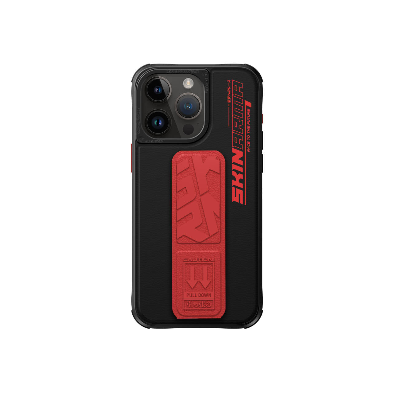 Apple iPhone 15 Pro Kılıf SkinArma Standlı Deri Görünümlü Slate Kapak Mavi