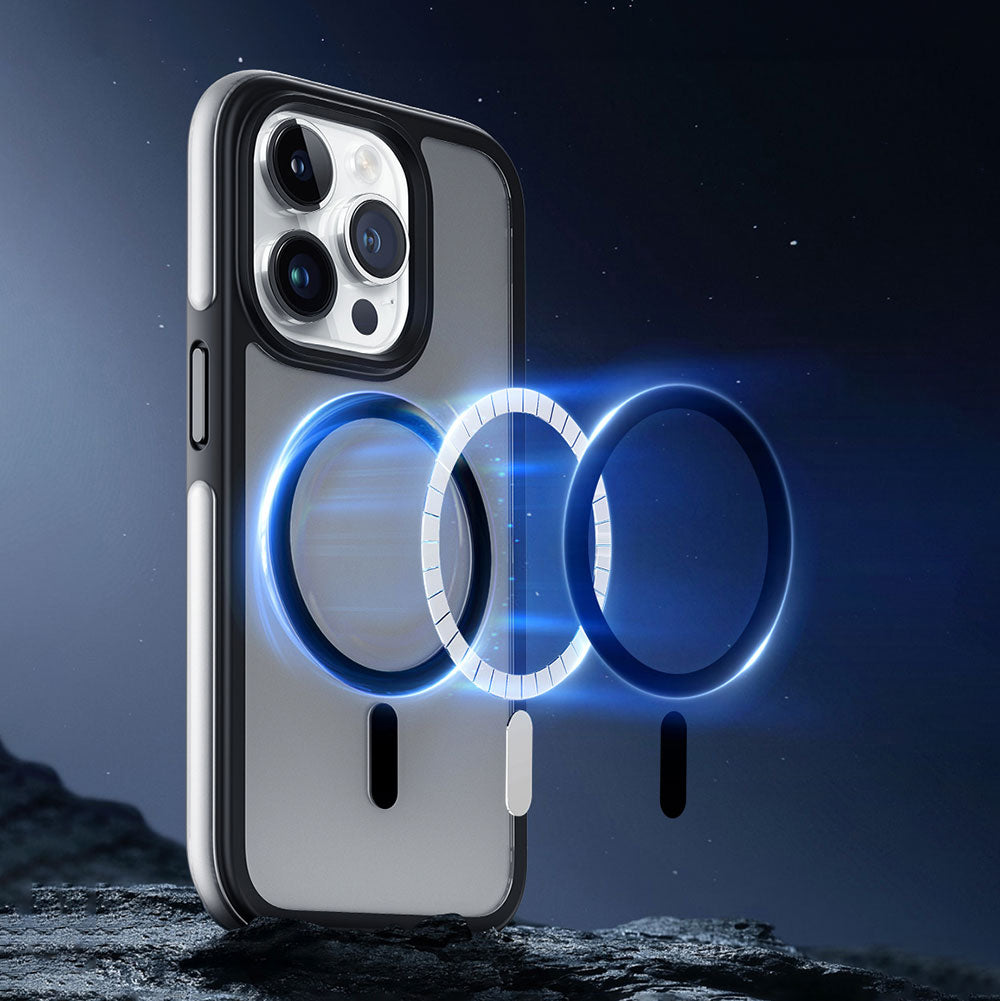 Apple iPhone 15 Pro Kılıf Wiwu ZKK-012 M-safe Şarj Özellikli Air Cushion Kapak Yeşil