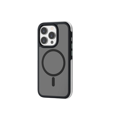 Apple iPhone 15 Pro Kılıf Wiwu ZKK-012 M-safe Şarj Özellikli Air Cushion Kapak Siyah