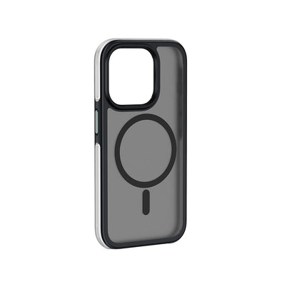 Apple iPhone 15 Pro Kılıf Wiwu ZKK-012 M-safe Şarj Özellikli Air Cushion Kapak Siyah