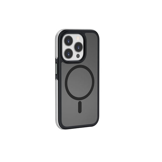 Apple iPhone 15 Pro Kılıf Wiwu ZKK-012 M-safe Şarj Özellikli Air Cushion Kapak Siyah