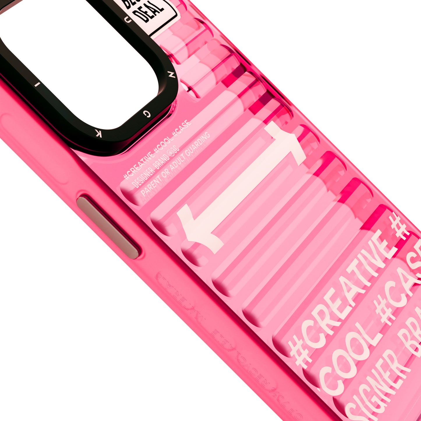 Apple iPhone 15 Pro Kılıf YoungKit Luggage FireFly Serisi Kapak Pembe