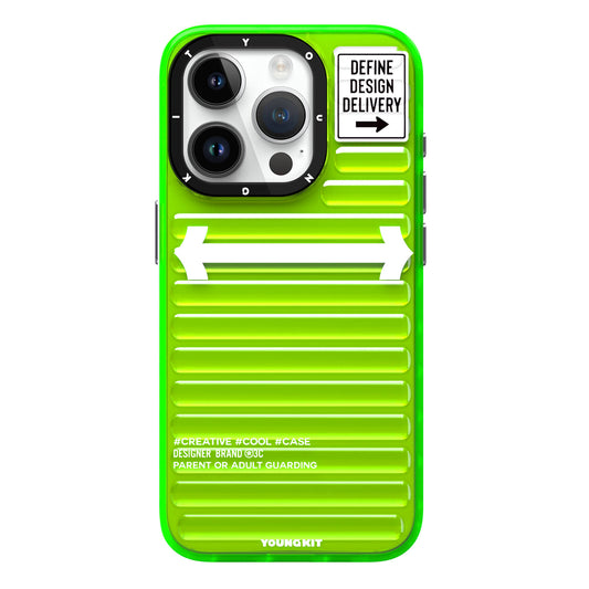 Apple iPhone 15 Pro Kılıf YoungKit Luggage FireFly Serisi Kapak Pembe