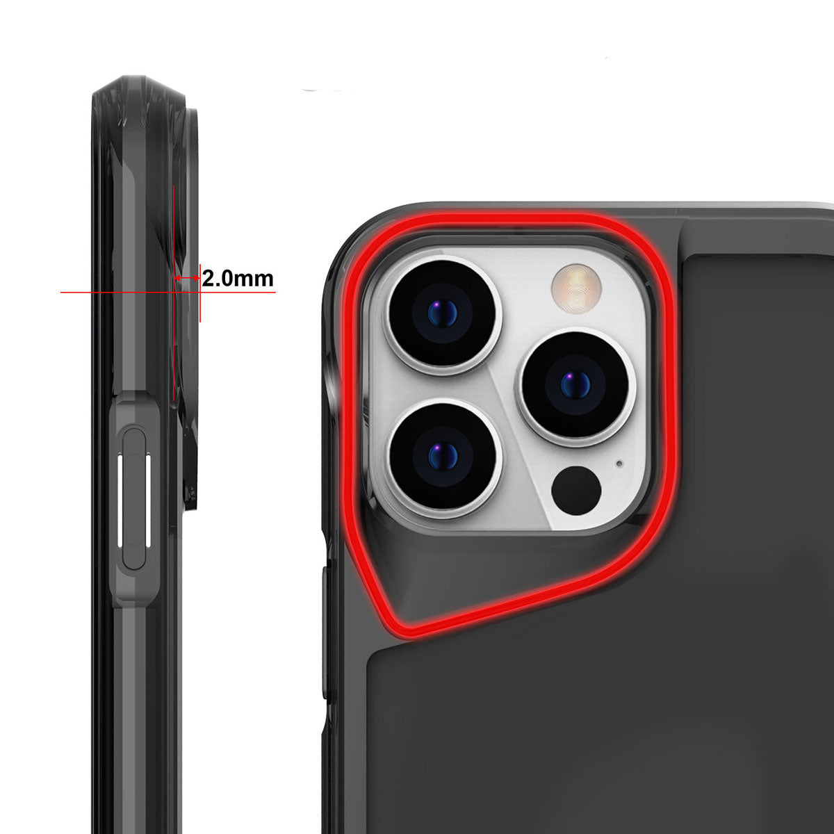 Apple iPhone 15 Pro Kılıf Zore T-Max Kapak Koyu Gri