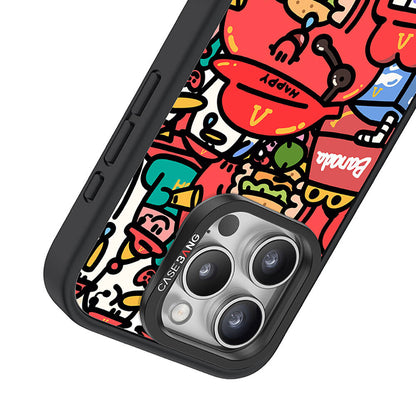 Apple iPhone 15 Pro M-safe Şarj Özellikli Casebang Ahhey Serisi Arka Panel Pembe