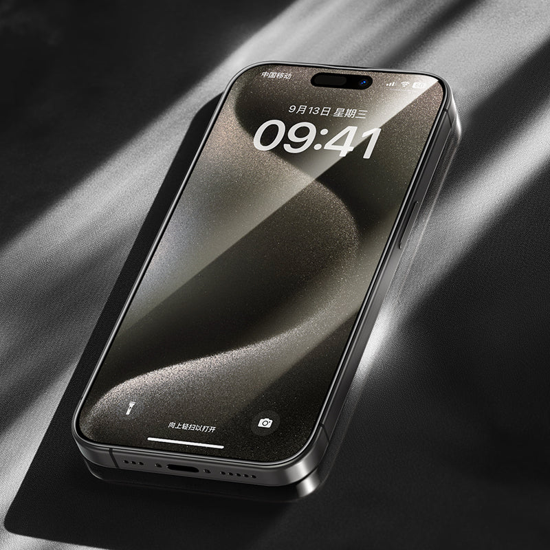 Apple iPhone 15 Pro Max Benks Arc Shield 3D Eğimli HD Parmak İzi Dirençli Ekran Koruyucu Siyah