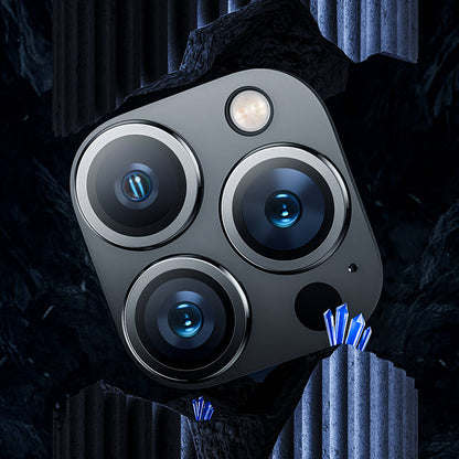 Apple iPhone 15 Pro Max Benks DR Safir Kamera Lens Koruyucu Gümüş