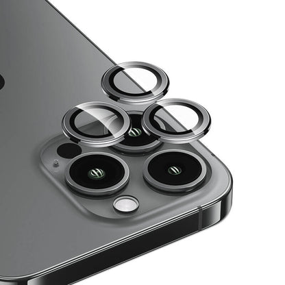 Apple iPhone 15 Pro Max Benks DR Safir Kamera Lens Koruyucu Gri