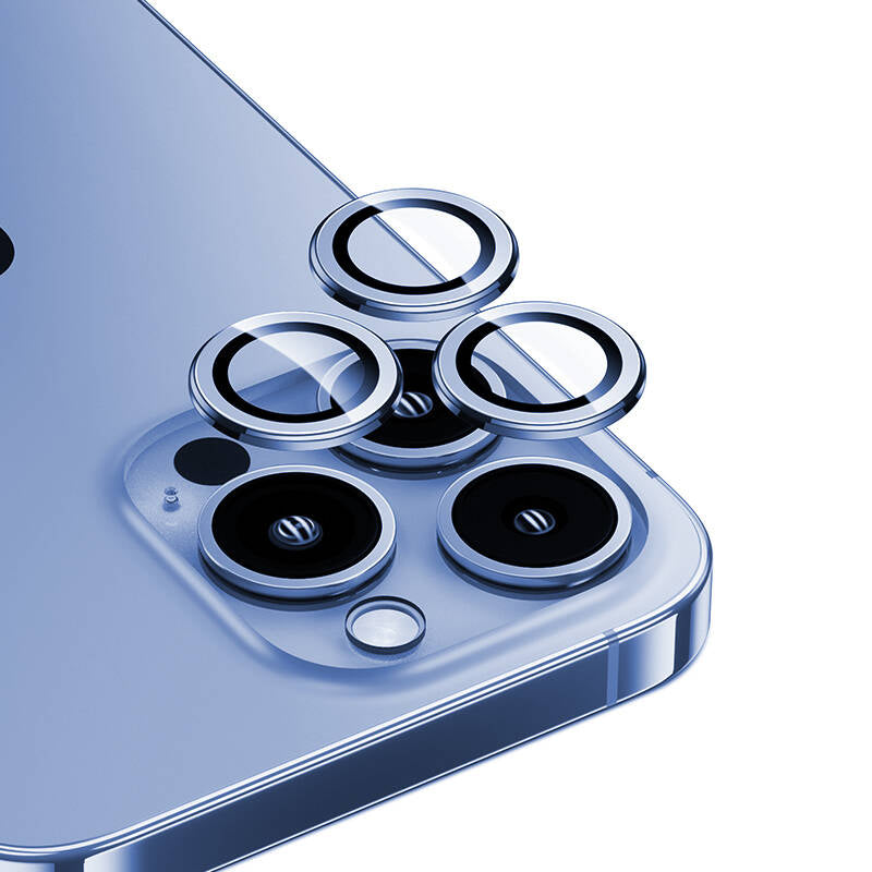 Apple iPhone 15 Pro Max Benks DR Safir Kamera Lens Koruyucu Mavi