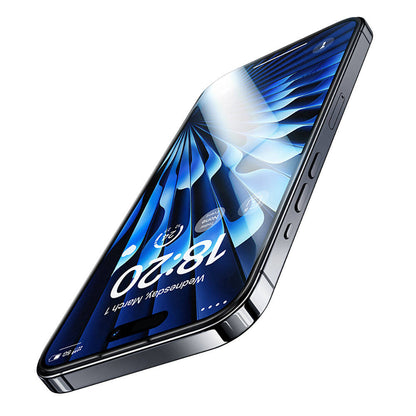 Apple iPhone 15 Pro Max Benks Glass Warrior Safir Coating Ekran Koruyucu + Kolay Uygulama Aparatlı Siyah