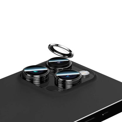 Apple iPhone 15 Pro Max Benks King Kong Corning Kamera Lens Koruyucu Titanyum