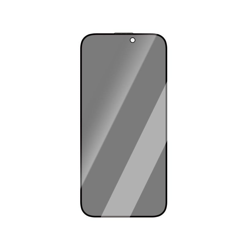 Apple iPhone 15 Pro Max CaseWorld HD Serisi 0.33mm Privacy Temperli Cam Ekran Koruyucu Siyah