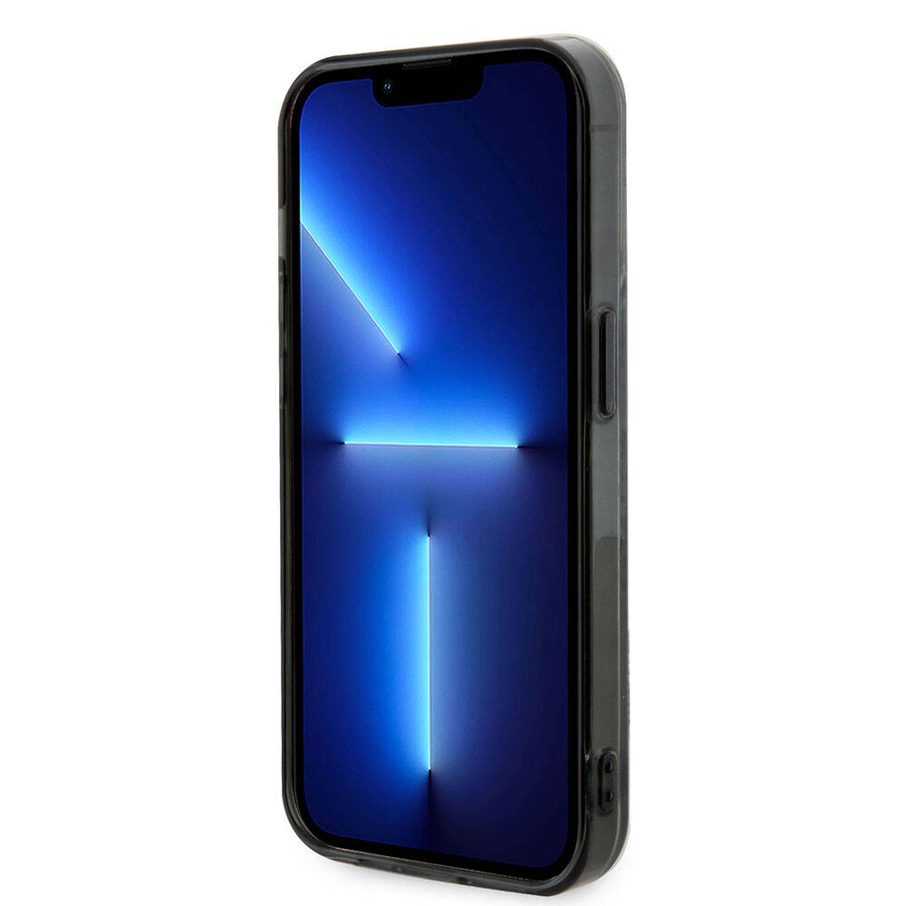 Apple iPhone 15 Pro Max Kılıf AMG Orjinal Lisanslı M-safe Şarj Özellikli Eşkenar Dörtgen Desenli Transparan Kapak Kırmızı