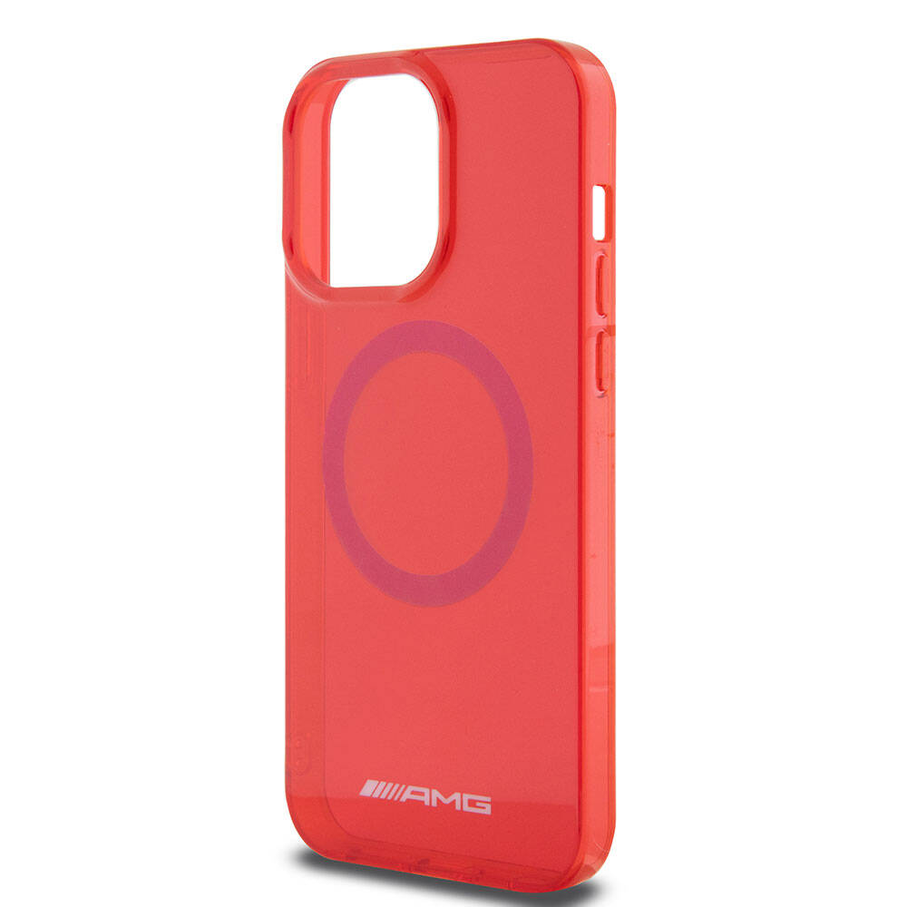 Apple iPhone 15 Pro Max Kılıf AMG Orjinal Lisanslı M-safe Şarj Özellikli Transparan Kapak Yeşil