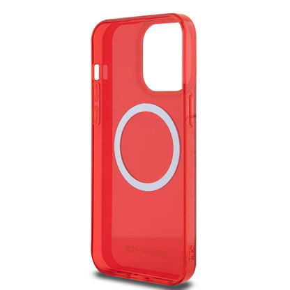 Apple iPhone 15 Pro Max Kılıf AMG Orjinal Lisanslı M-safe Şarj Özellikli Transparan Kapak Yeşil