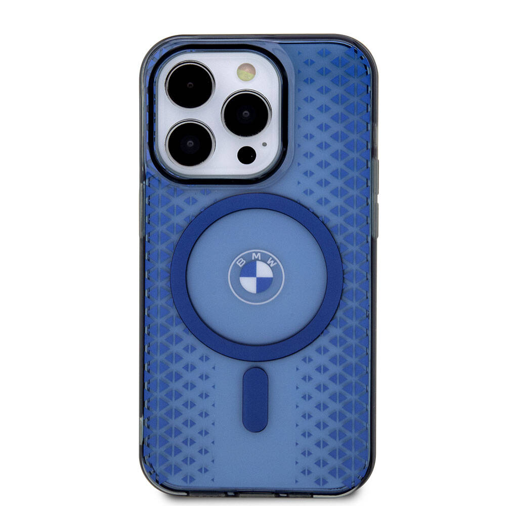 Apple iPhone 15 Pro Max Kılıf BMW M-safe Şarj Özellikli Transparan IML Signature Orjinal Lisanslı Kapak Siyah