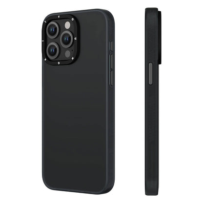 Apple iPhone 15 Pro Max Kılıf Buzlu Mat Tasarım Youngkit Hidden Sand Serisi Kapak Beyaz