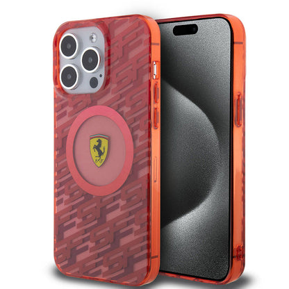 Apple iPhone 15 Pro Max Kılıf Ferrari Orjinal Lisanslı M-safe Şarj Özellikli Multi SF Kapak