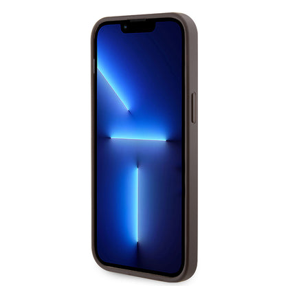 Apple iPhone 15 Pro Max Kılıf Guess Orjinal Lisanslı M-safe Şarj Özellikli 4G Şerit Tasarımlı Printed Kapak Pembe