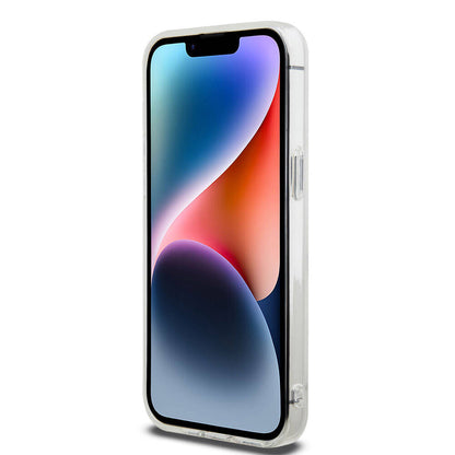 Apple iPhone 15 Pro Max Kılıf Hello Kitty Orjinal Lisanslı Renk Geçişli Elektroplating Kaplama Kitty Head Desenli Kapak Mavi