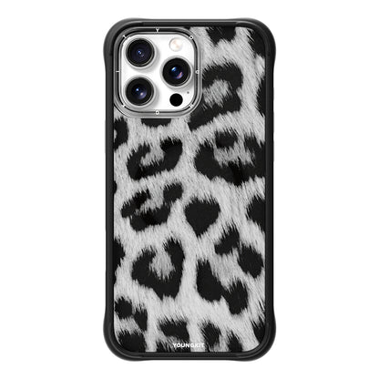 Apple iPhone 15 Pro Max Kılıf M-safe Şarj Özellikli Youngkit Leopard Serisi Kapak Mor