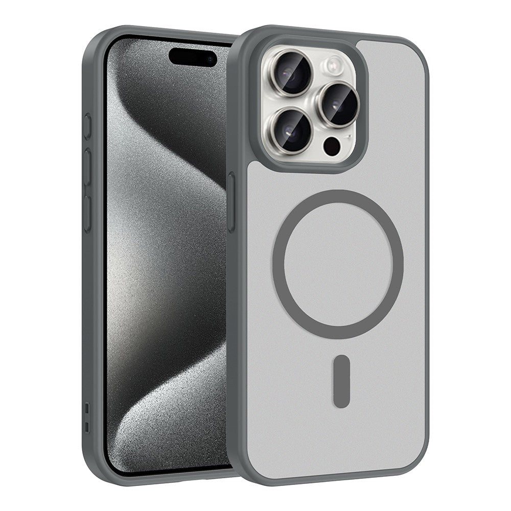 Apple iPhone 15 Pro Max Kılıf M-safe Şarj Özellikli Zore Babet Kapak