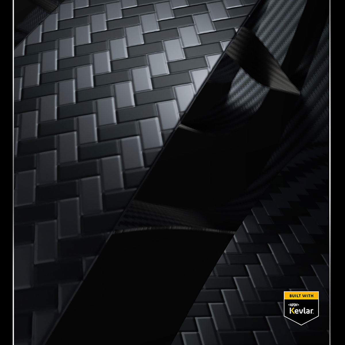 Apple iPhone 15 Pro Max Kılıf M-safe Özellikli Karbon Fiber Benks Essential ArmorAir 600D Kevlar Kapak Siyah