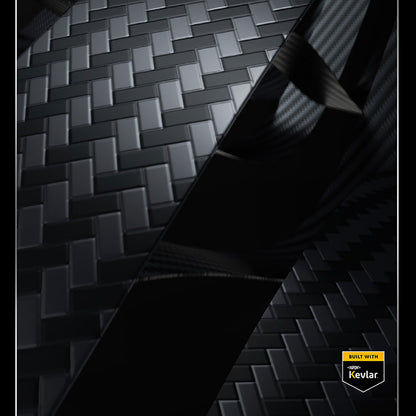 Apple iPhone 15 Pro Max Kılıf M-safe Özellikli Karbon Fiber Benks Essential ArmorAir 600D Kevlar Kapak Siyah