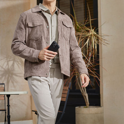 Apple iPhone 15 Pro Max Kılıf M-safe Şarj Özellikli 600D Aramid Fiber Pitaka Military-Grade Classic Serisi Black-Grey Twill Kapak Siyah-Gri