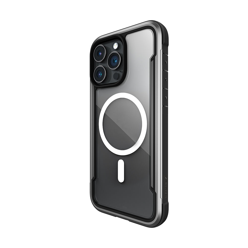 Apple iPhone 15 Pro Max Kılıf M-safe Şarj Özellikli Airbagli Raptic Shield Serisi Şeffaf Arka Yüzey Kapak Colorful