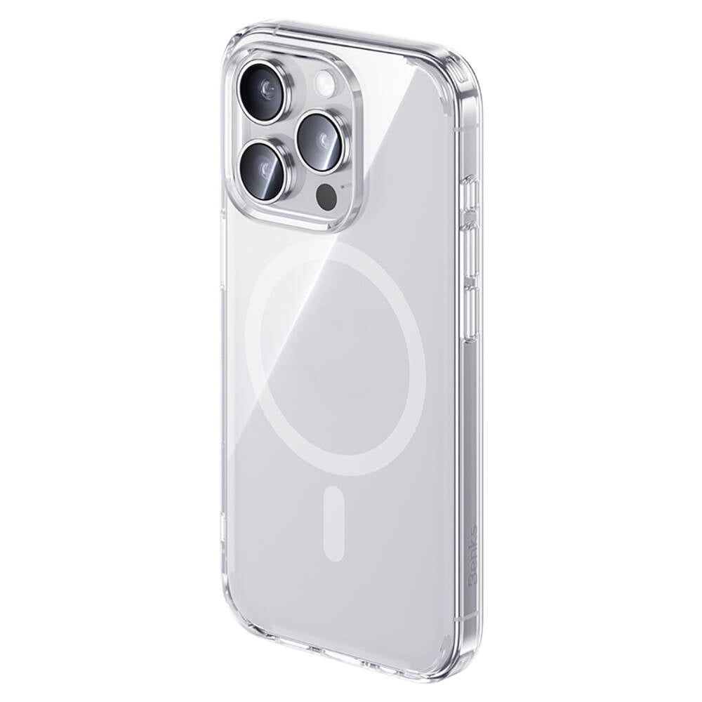 Apple iPhone 15 Pro Max Kılıf M-safe Şarj Özellikli Airbagli Şeffaf Benks LucentPro Serisi Kapak Şeffaf
