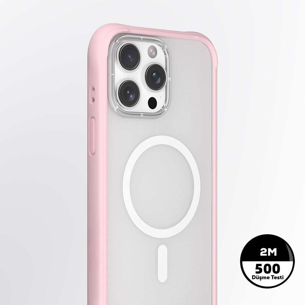 Apple iPhone 15 Pro Max Kılıf M-safe Şarj Özellikli Airbagli Youngkit Dynamic 2 Serisi Kapak Siyah