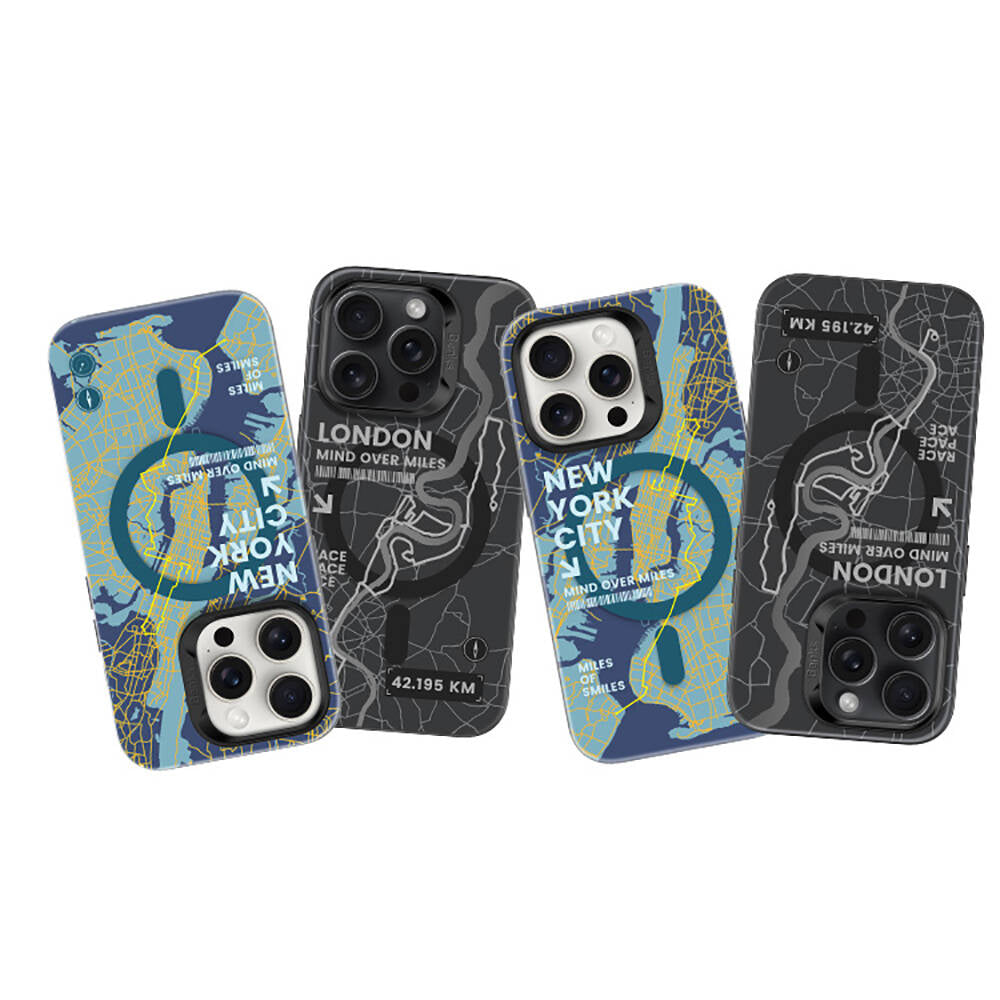 Apple iPhone 15 Pro Max Kılıf M-safe Şarj Özellikli Benks City Serisi Kapak Siyah