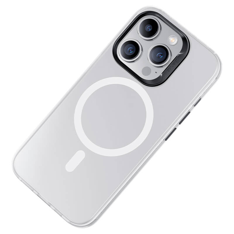 Apple iPhone 15 Pro Max Kılıf M-safe Şarj Özellikli Benks Lucid Armor Kapak Mavi