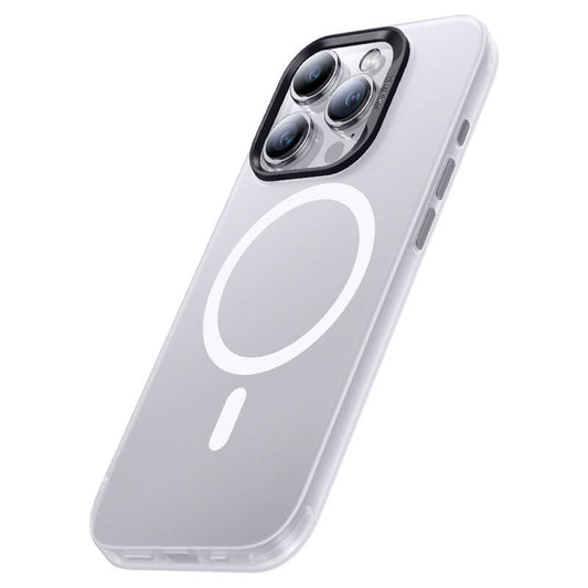 Apple iPhone 15 Pro Max Kılıf M-safe Şarj Özellikli Benks Lucid Armor Kapak Beyaz