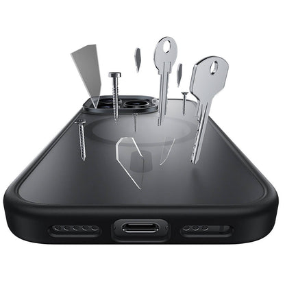 Apple iPhone 16 Kılıf M-safe Şarj Özellikli Benks Mist Protective Kapak Siyah