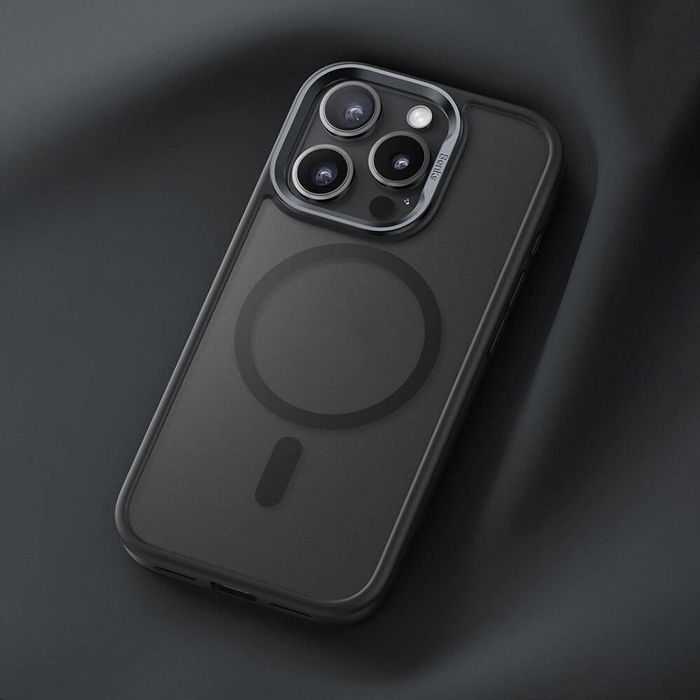 Apple iPhone 16 Kılıf M-safe Şarj Özellikli Benks Mist Protective Kapak Siyah